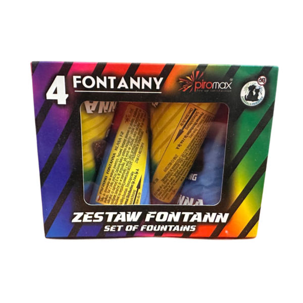 ZESTAW FONTANN - PIROMAX 4sztuki