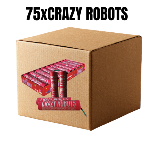 FULL BOX CRAZY ROBOTS 75PCS